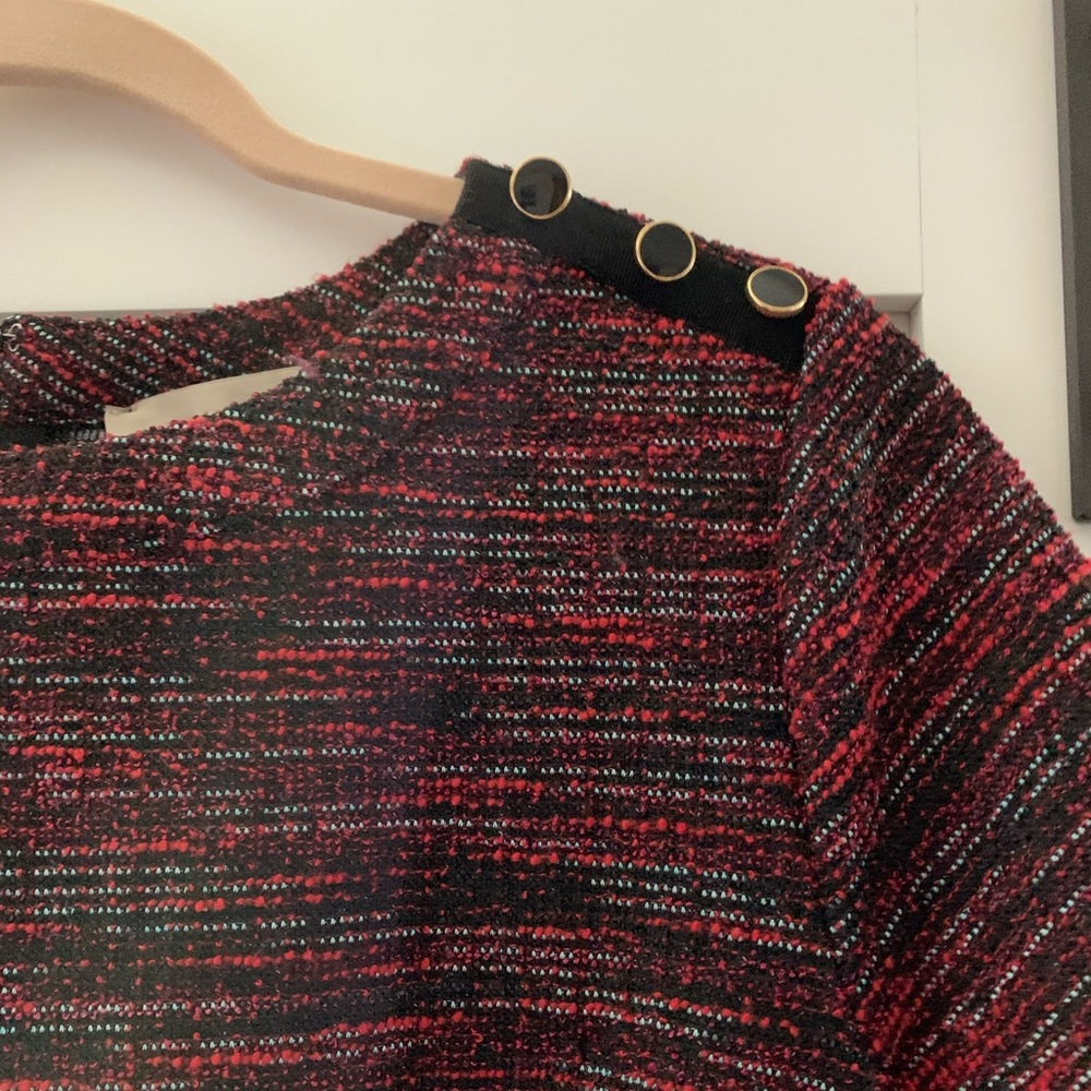 Loft tweed shirt sleeve dress